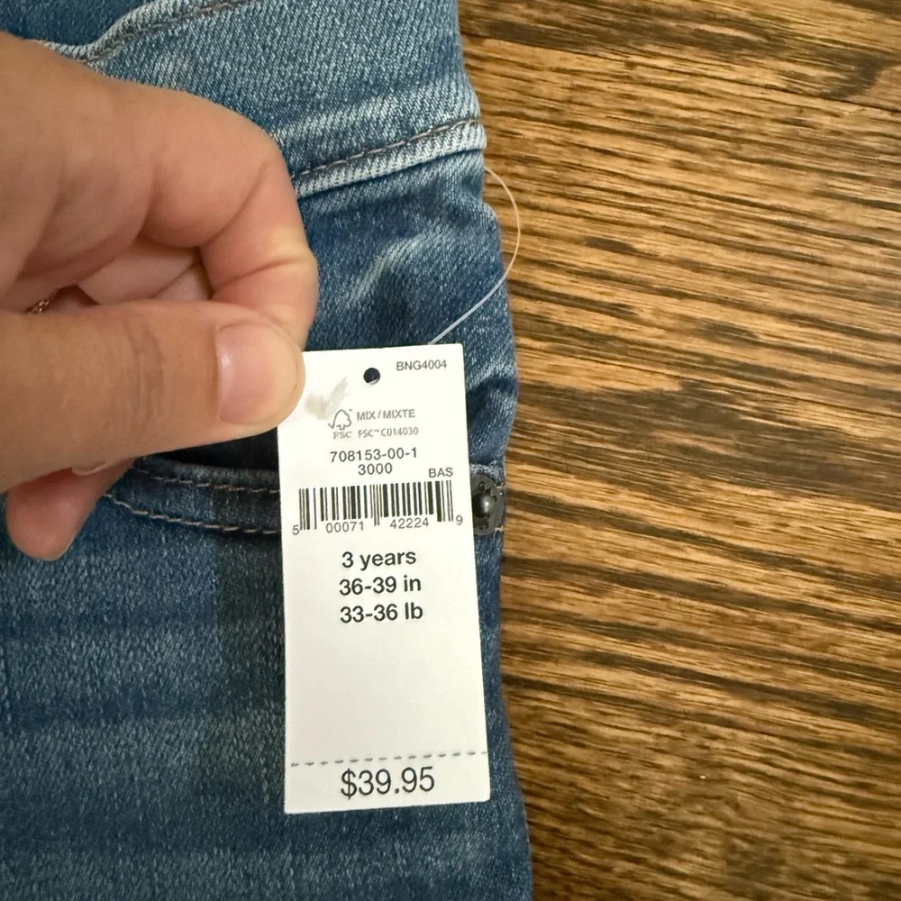 NWT 3T GAP Classic Denim Slim Jeans